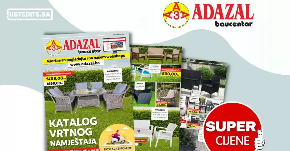 Adazal katalog donosi nam SUPER SNIŽENJE vrtnog namještaja!