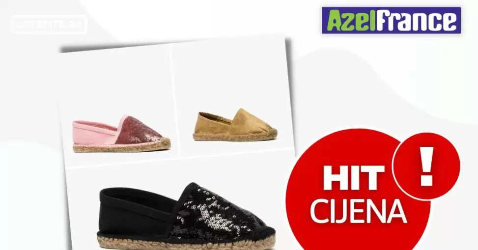 Azel France platnene espadrile HIT CIJENA juli 2022