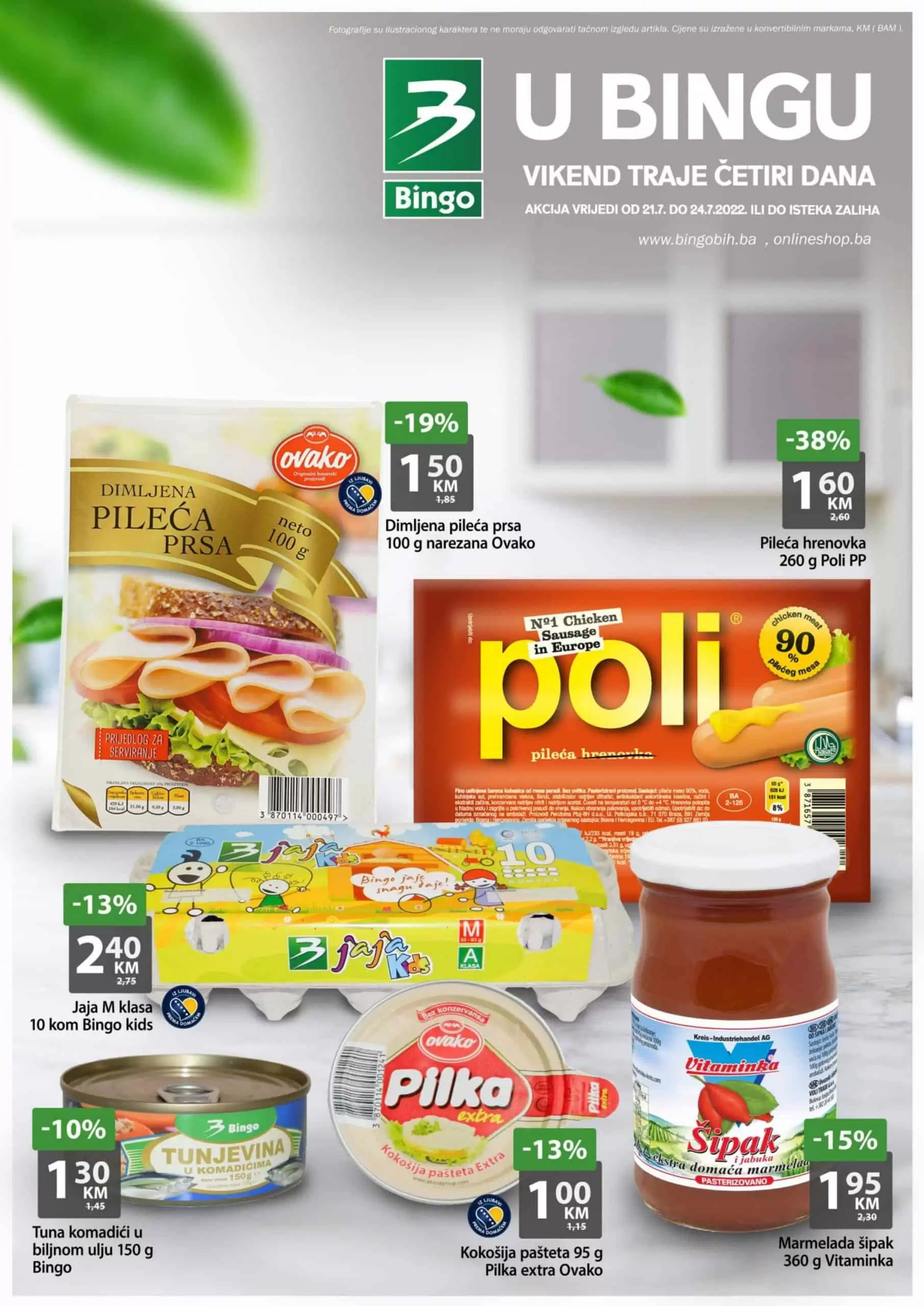 Bingo vikend akcija 21-24.7.2022 【SNIZENJE do 49%】katalog JULI 2022