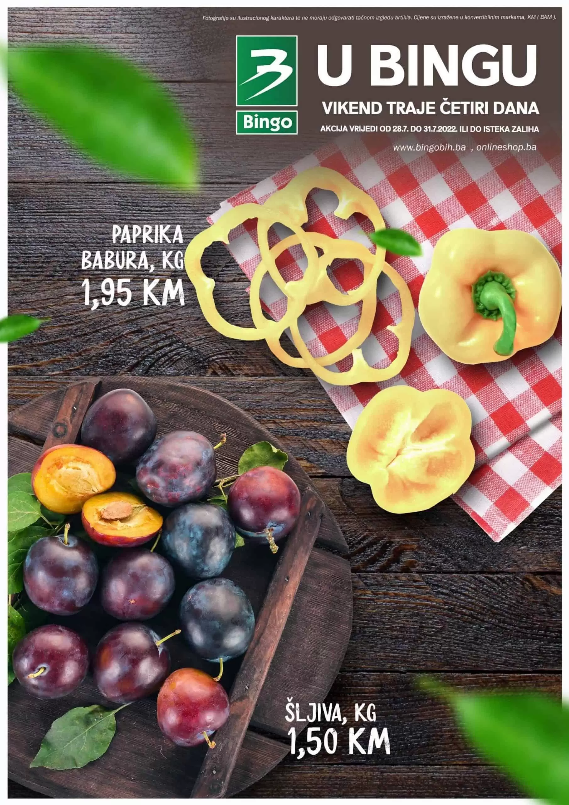 Bingo vikend akcija 28-31.7.2022. katalog snizenja julii 2022