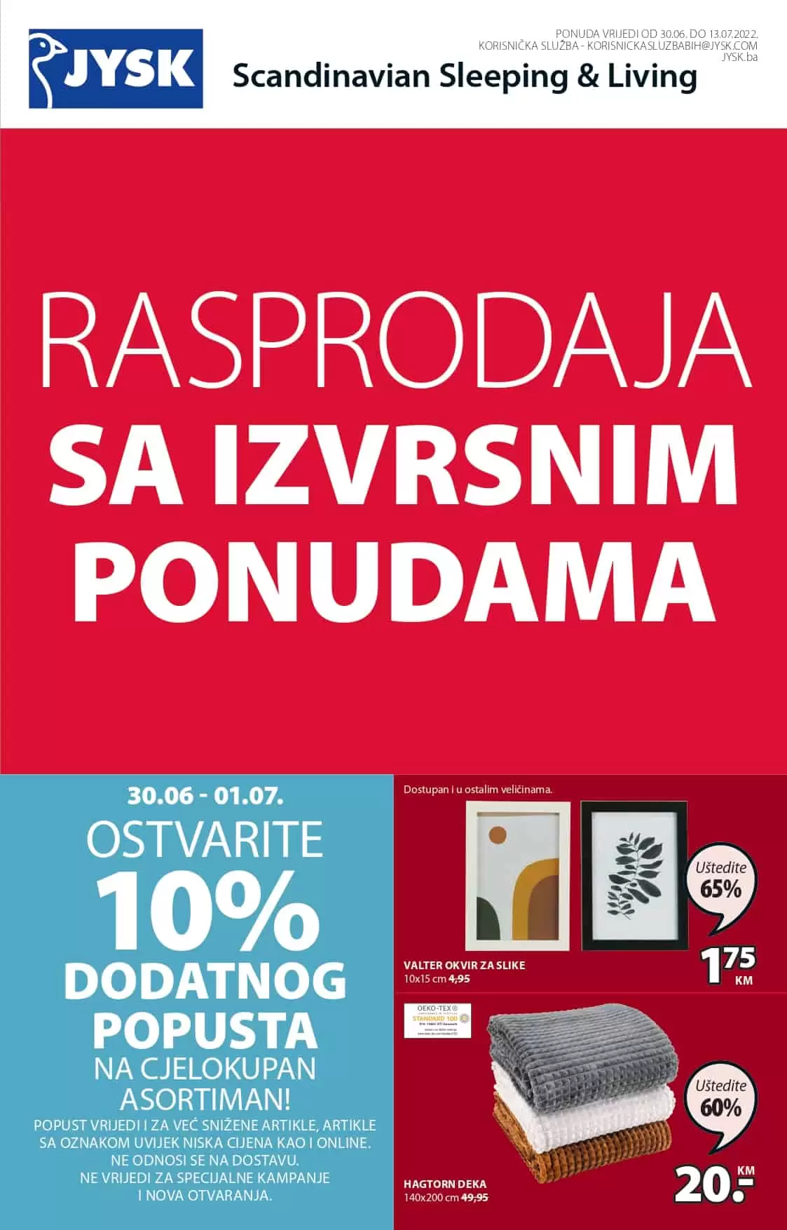 Jysk katalog ▷【RASPRODAJA】juli 2022 akcija snizenja do 13.07.2022.