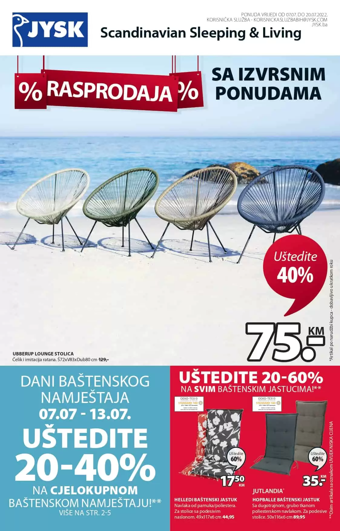 Jysk katalog JULI 2022 ➤ 【RASPRODAJA】07-27.07.2022.