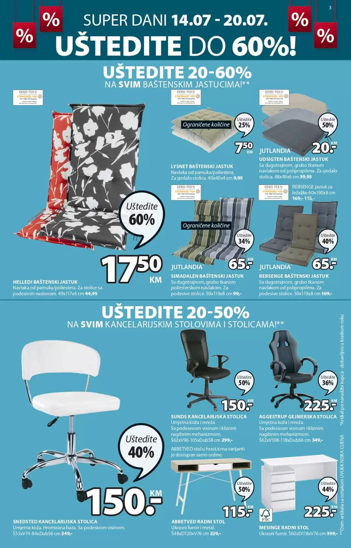 Jysk katalog NOVO juli 2022 akcija snizenja 14-27.7.2022.