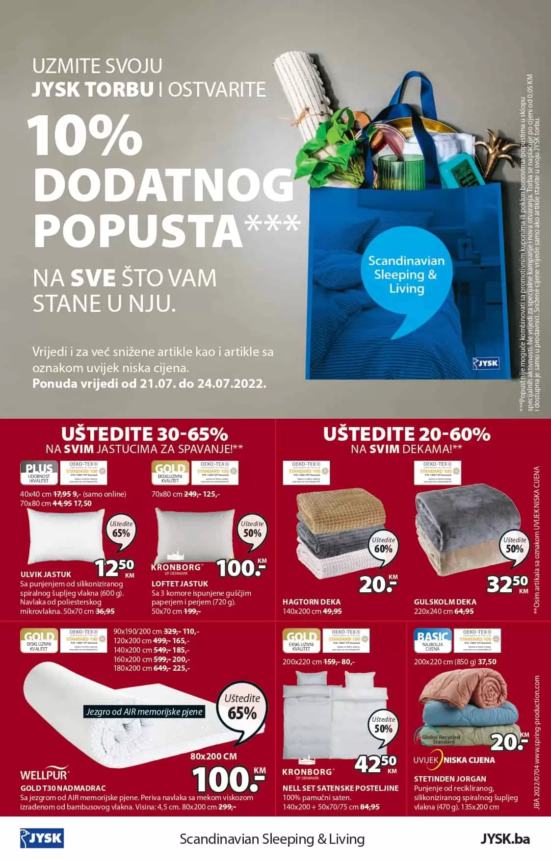 Jysk katalog 21.7-3.8.2022. 【RASPRODAJA】akcija snizenja juli/avgust 2022!