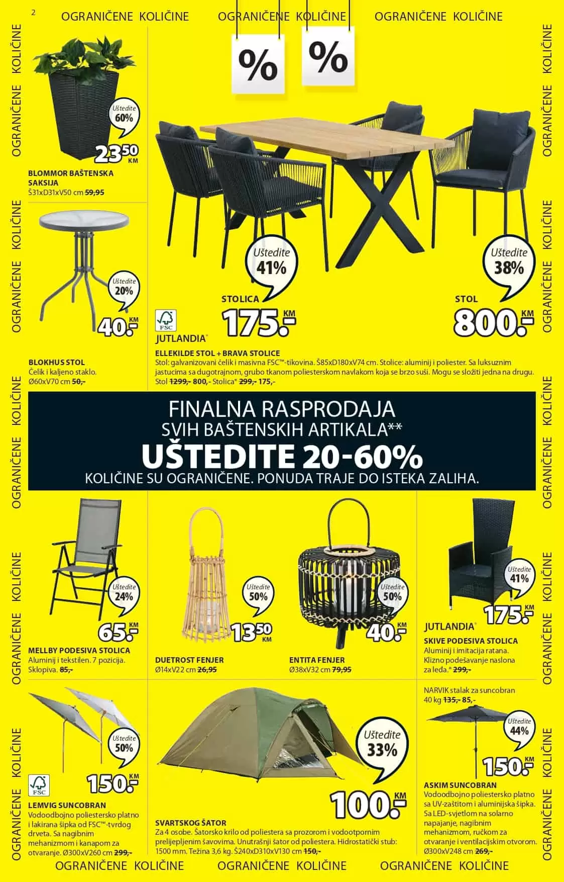 JYSK akcijski katalog 28.7-10.8.2022. letak snizenja JULI/AVGUST 2022.