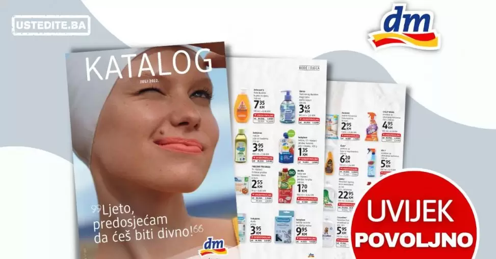dm Katalog SUPER AKCIJA juli 2022 snizenje do 19. 07.2022.
