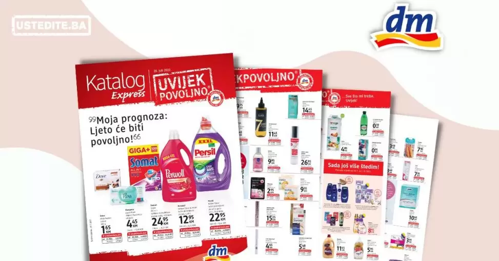 dm Express katalog juli/avgust 2022 ▷【UVIJEPOVOLJNO】akcija snizenja 20.7-2.08.2022.