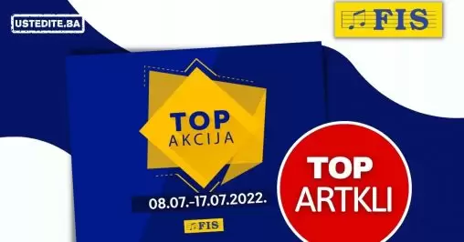 Fis TOP akcija za TOP artikle! Super Fis snizenje do 17.07.2022.