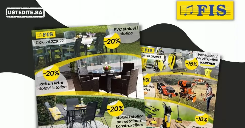 Fis vrtni namještaj SUPER AKCIJA do 24.07.2022.