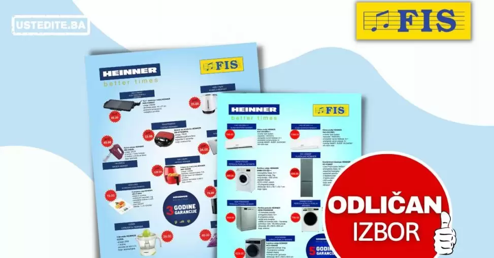Fis katalog Tehnika HEINNER AKCIJA juli 2022 sniženje do 31.07.2022.