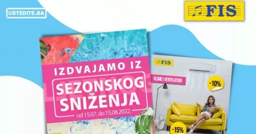 Fis SEZNSKO SNIŽENJE juli/avgust 2022