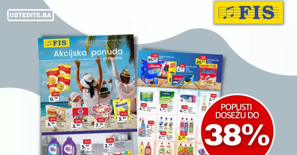 Fis katalog prehrana i hemija juli 2022 akcija snizenje 16-29.07.2022.