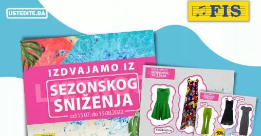 Fis SEZONSKO SNIZENJE! Ne propustite popuste i do 50% na odjecu!