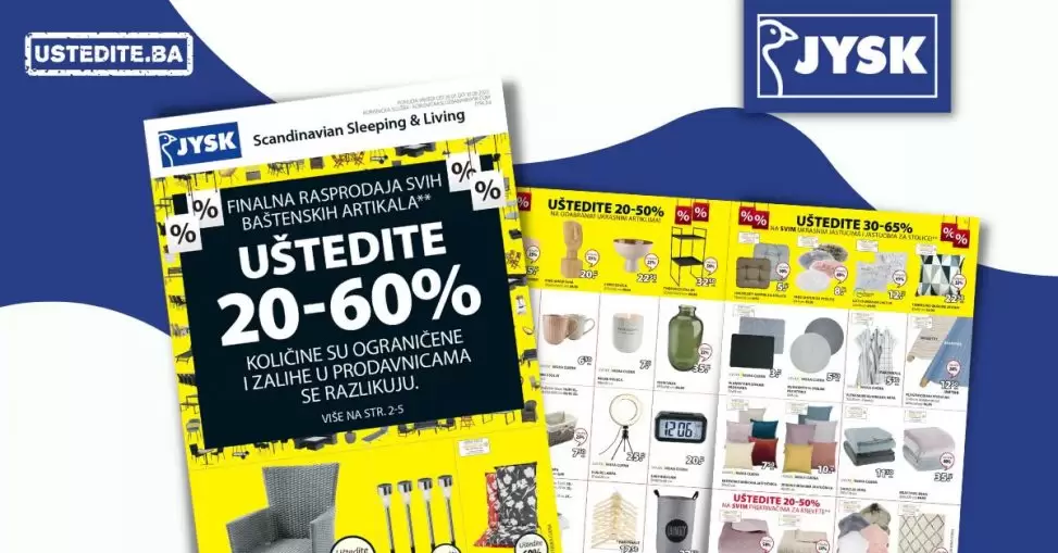 JYSK akcijski katalog 28.7-10.8.2022. letak snizenja JULI/AVGUST 2022.