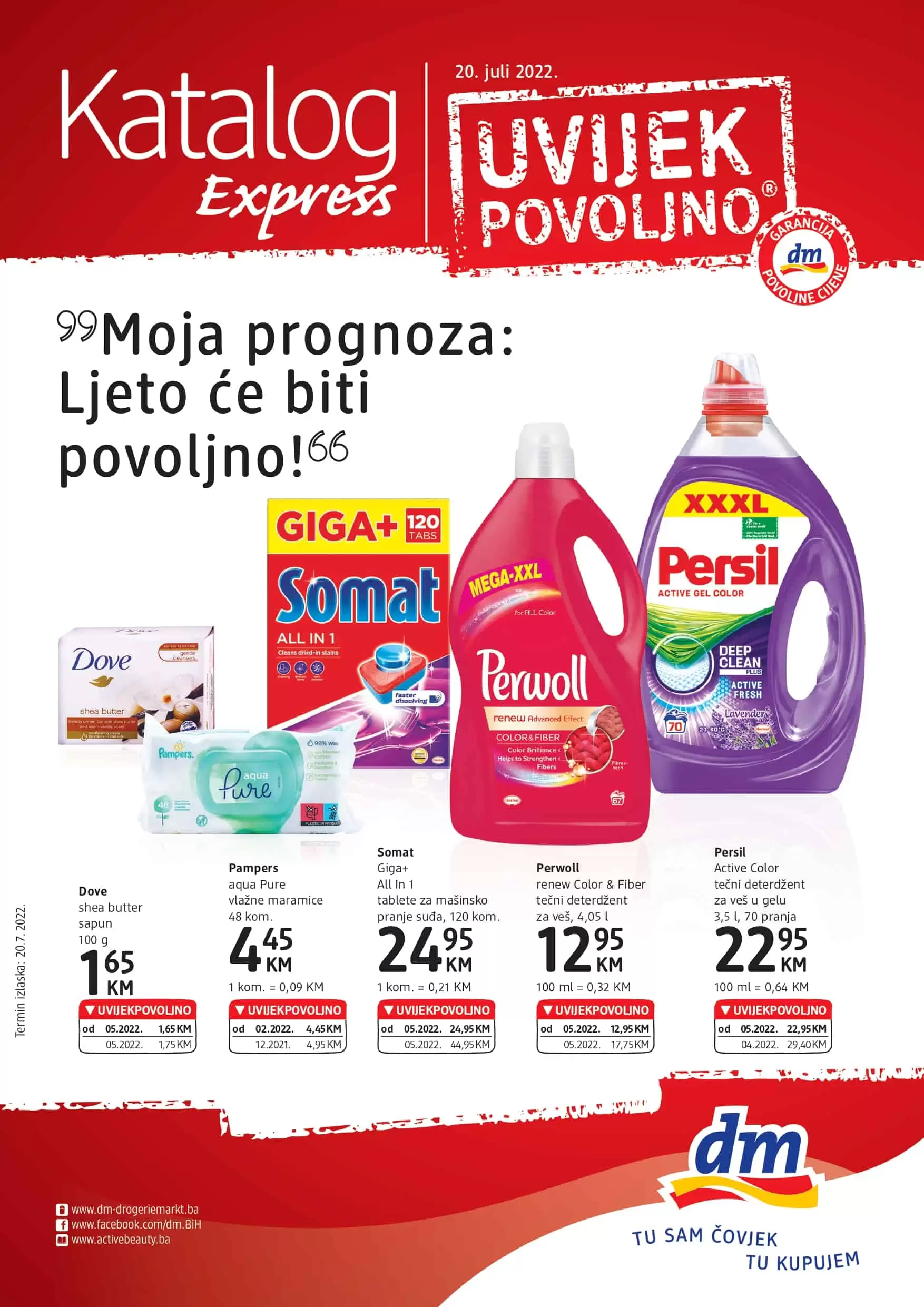 dm Express katalog juli/avgust 2022  ▷【UVIJEPOVOLJNO】akcija snizenja 20.7-2.08.2022.