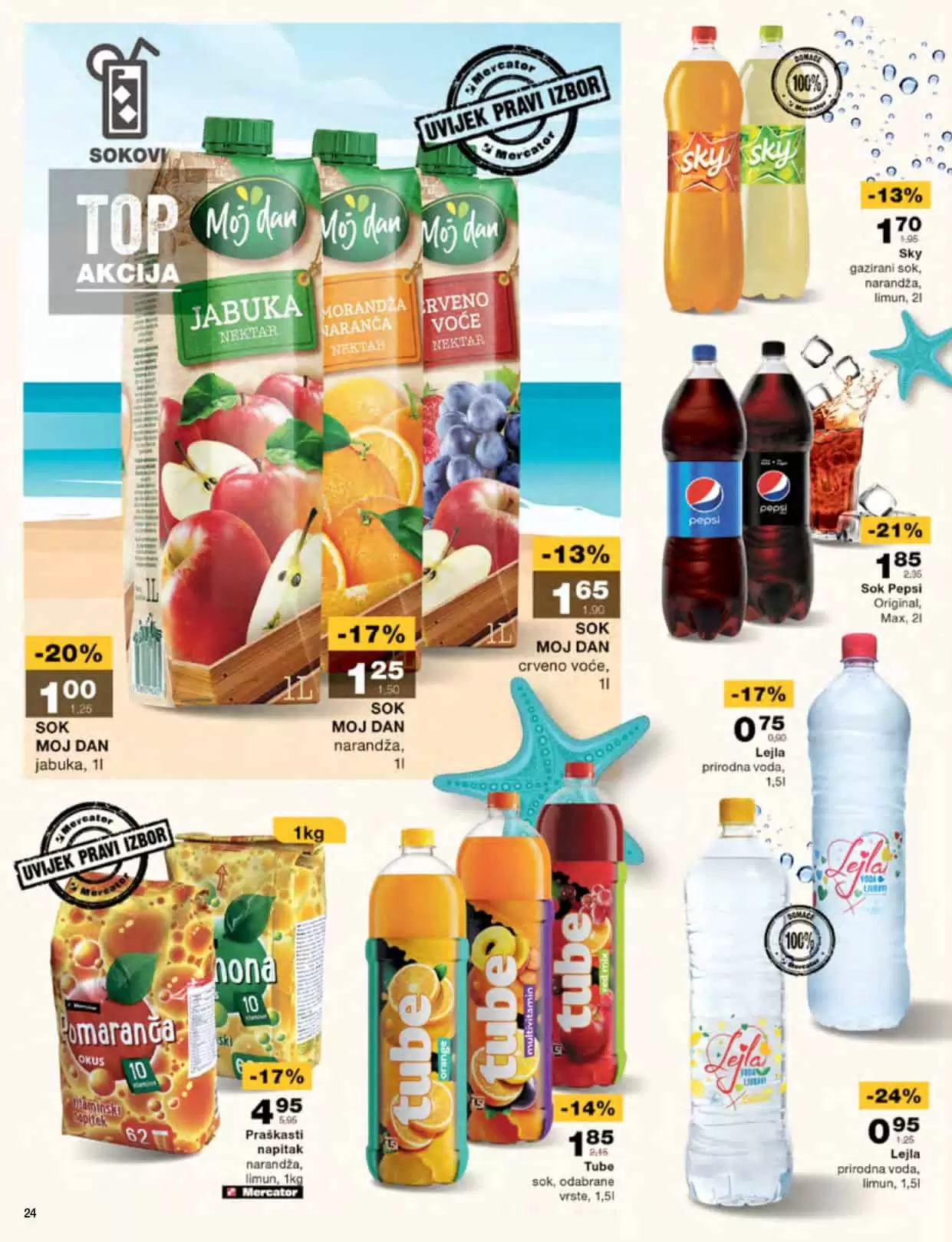 Mercator katalog juli 2022 akcija snizenja 18-31.7.2022.