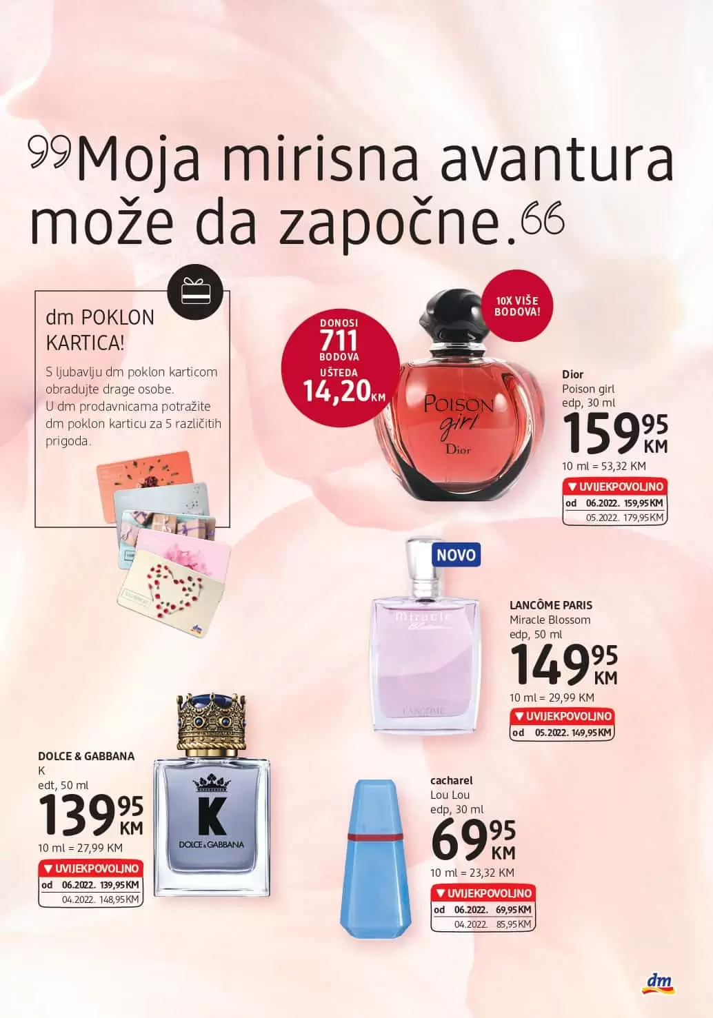 dm katalog Mirisi/PARFEMI AKCIJA SNIZENJE do 07.08.2022.