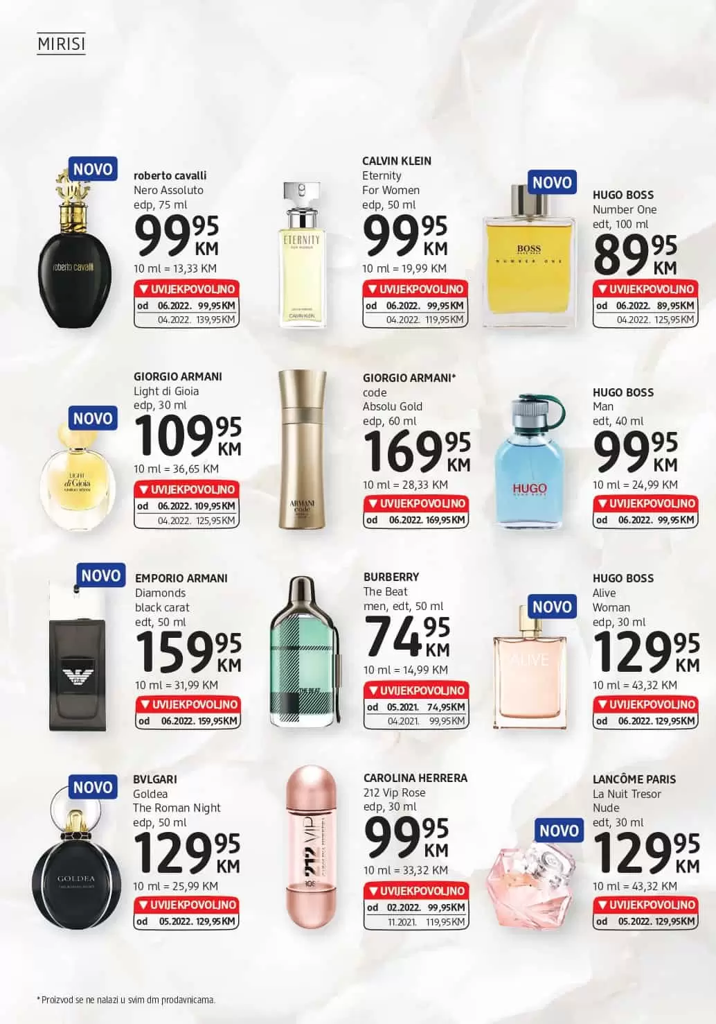 dm katalog Mirisi/PARFEMI AKCIJA SNIZENJE do 07.08.2022.