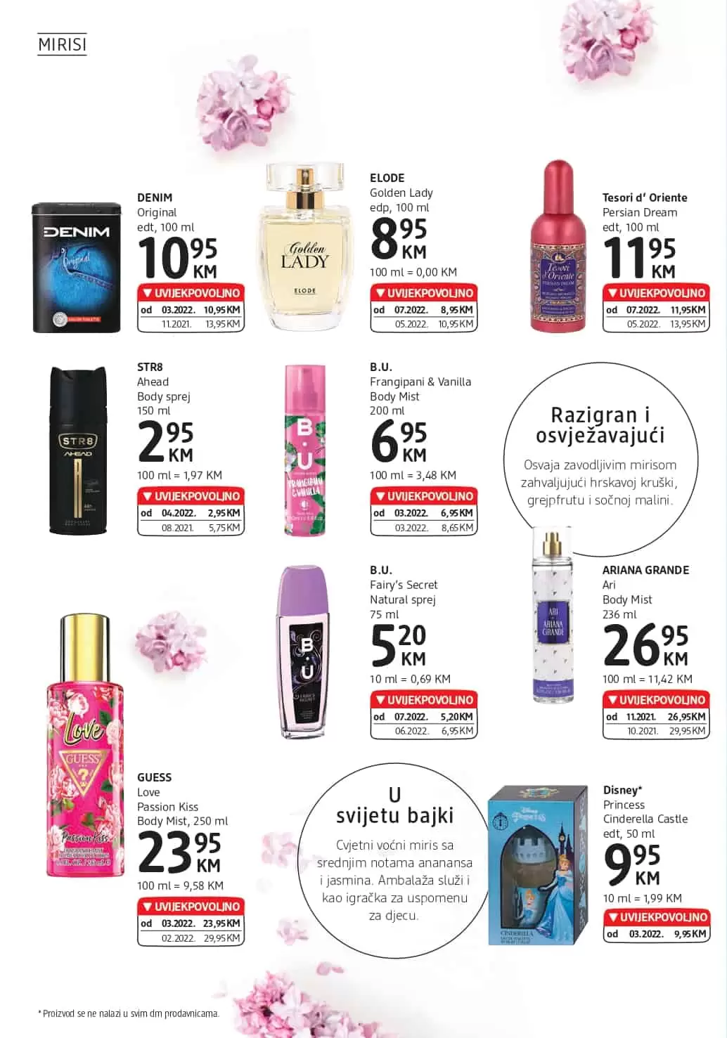 dm katalog Mirisi/PARFEMI AKCIJA SNIZENJE do 07.08.2022.