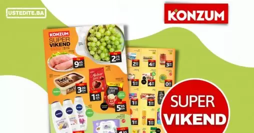 Konzum vikend akcija juli 2022 katalog sniženja do 17.07.2022.