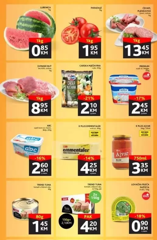 Konzum vikend akcija juli 2022 katalog sniženja do 17.07.2022.
