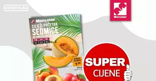Mercator katalog SVJEŽE i SNIŽENO juli 2022 akcija 11-13.07.2022.