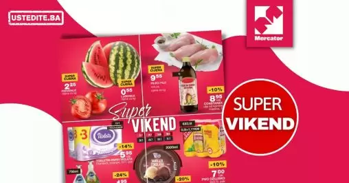 Mercator vikend akcija juli 2022 katalgo snizenja 28-31.7.2022.