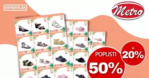 Obuca Metro SNIZENJE 50% + 20% dodatno ~ juli 2022