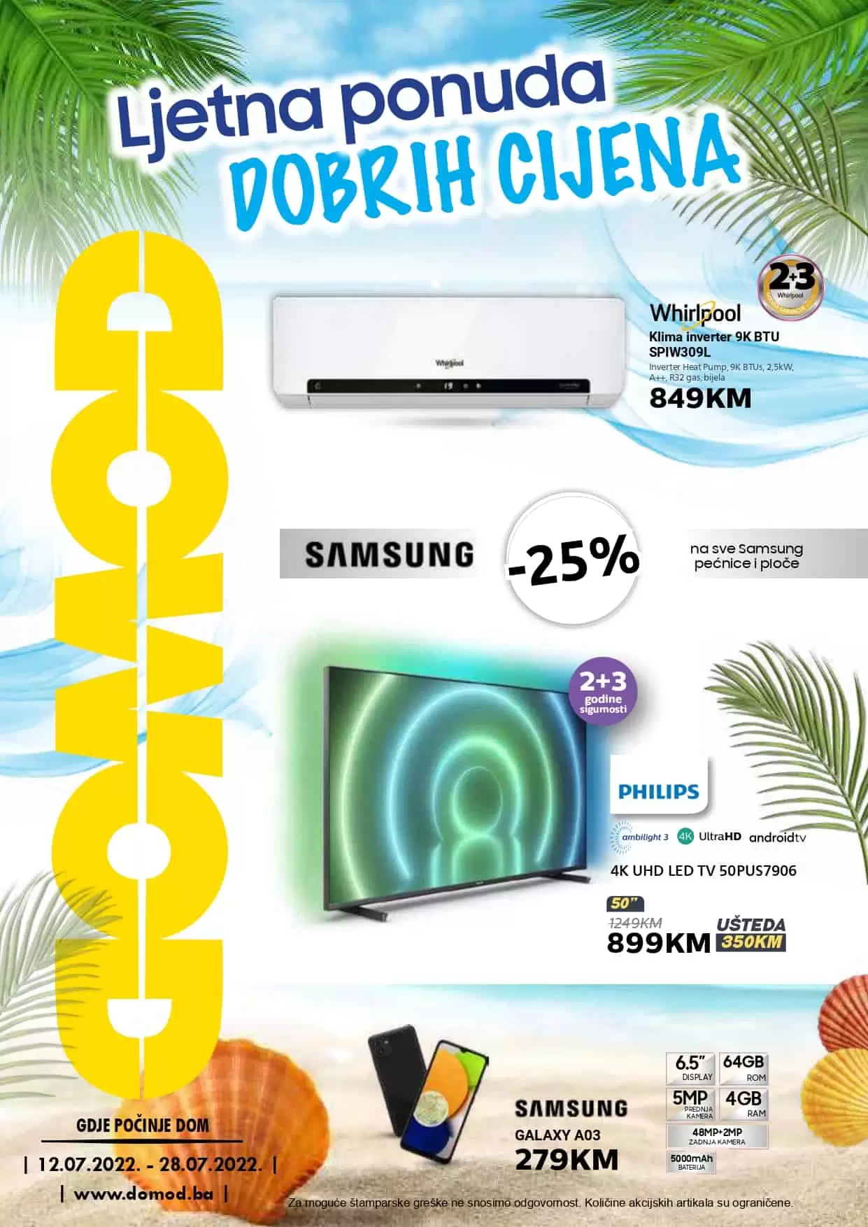 Novi Domod katalog donosi nam SUPER SNIZENJE! Super akcija tehnike!