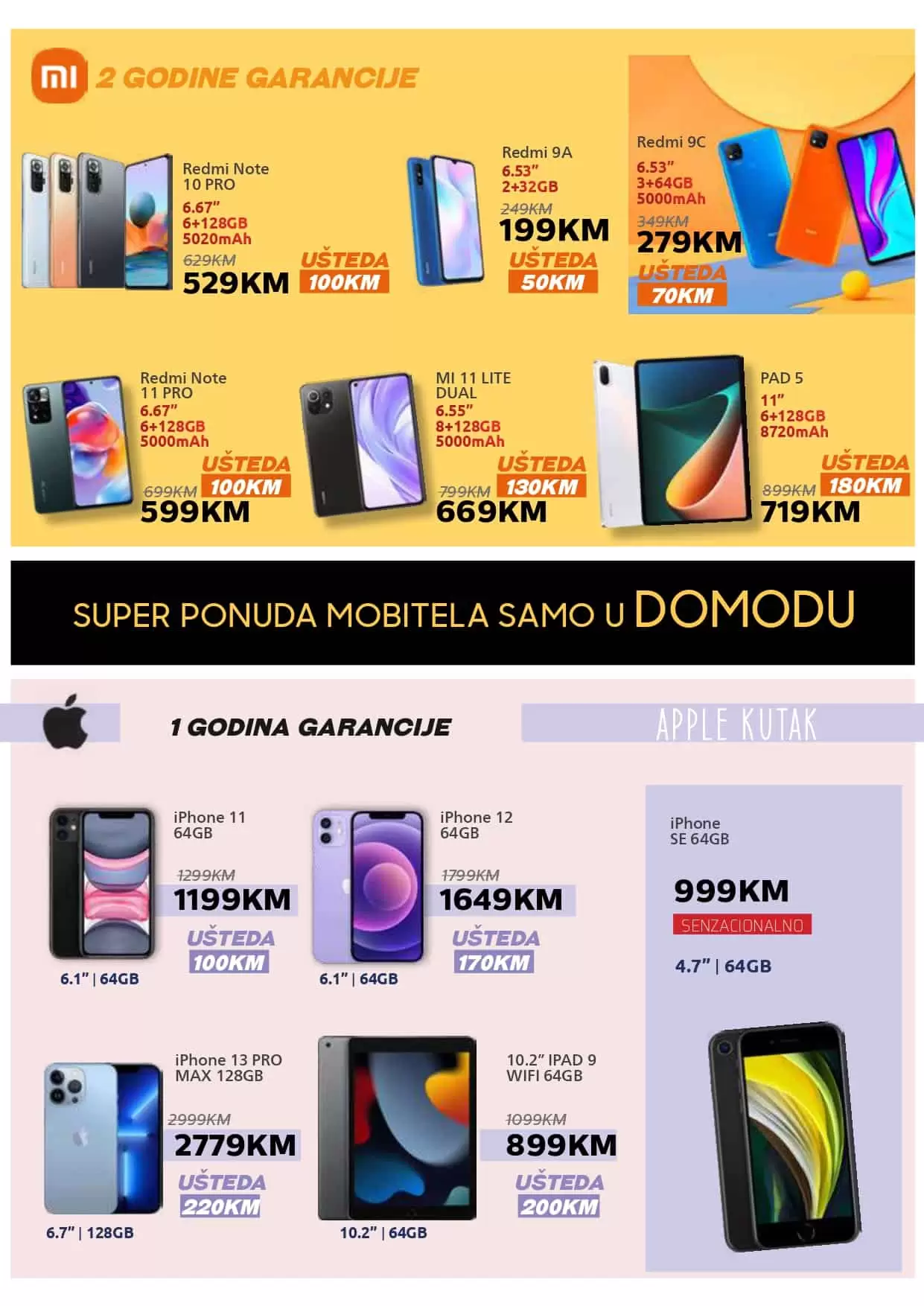 Novi Domod katalog donosi nam SUPER SNIZENJE! Super akcija tehnike!