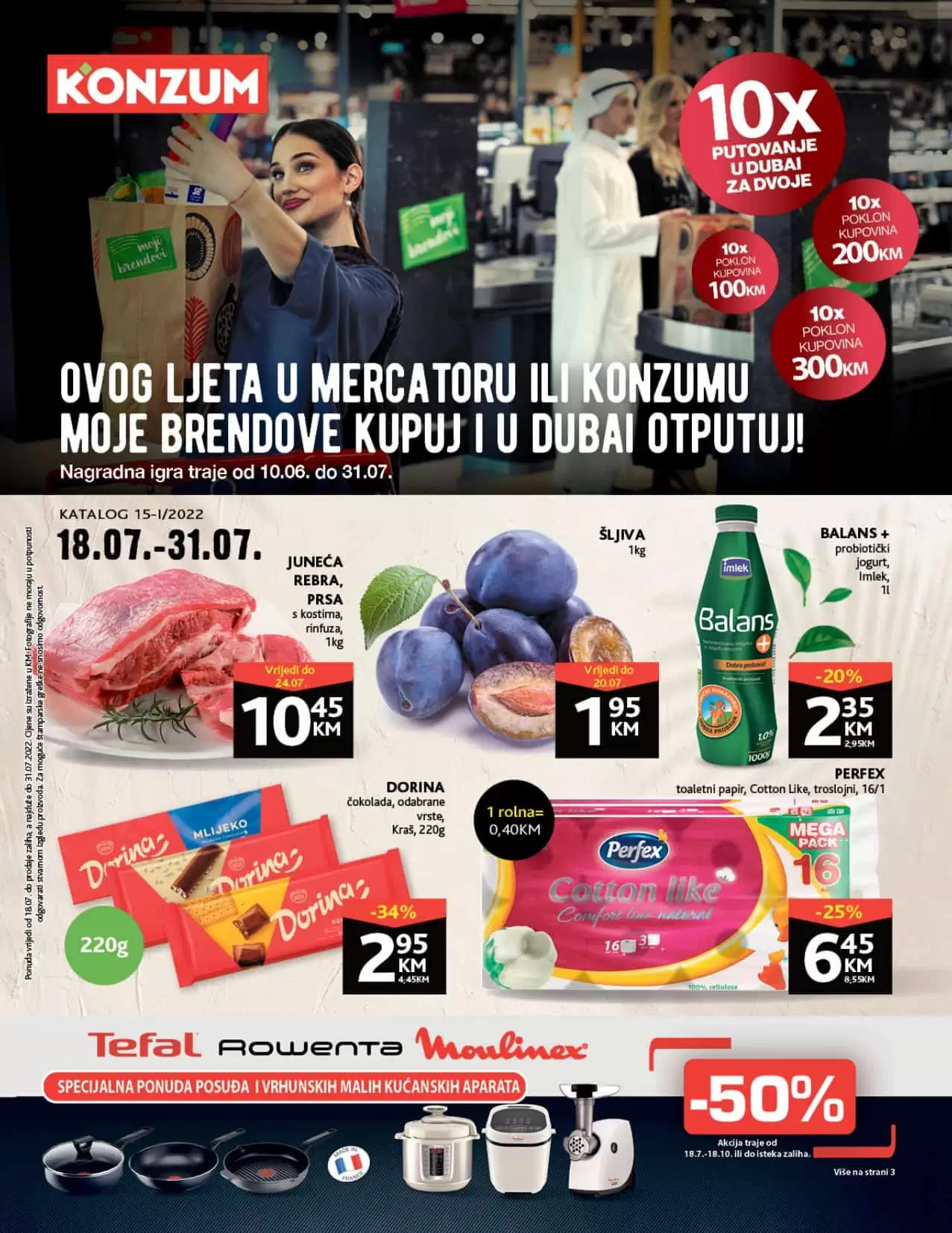 Konzum Redovni katalog juli 2022 akcija snizenja 18-31.07.2022.