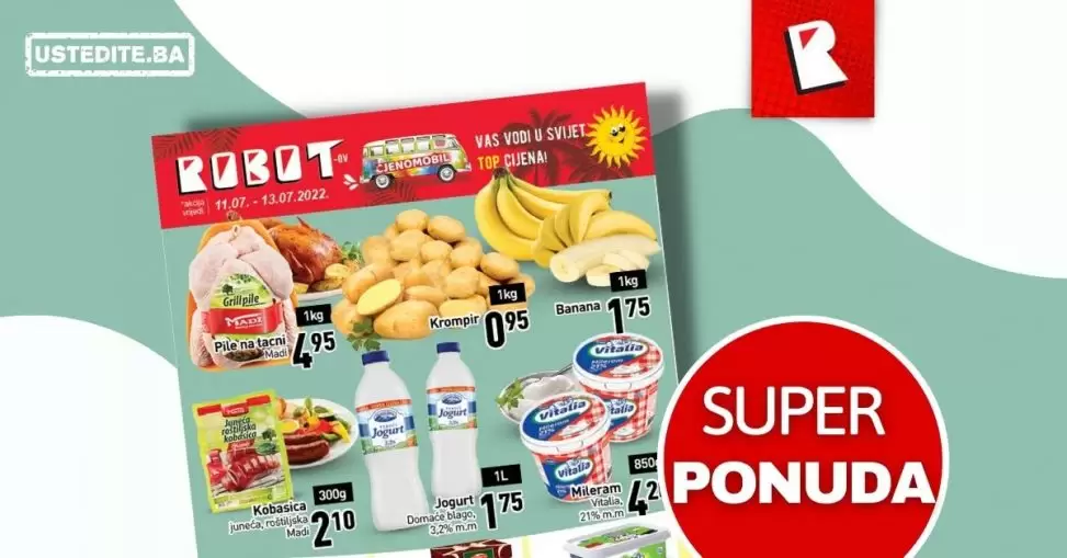 Robot akcija za početak sedmice JULI 2022 katalog sniženja do 13.07.2022.