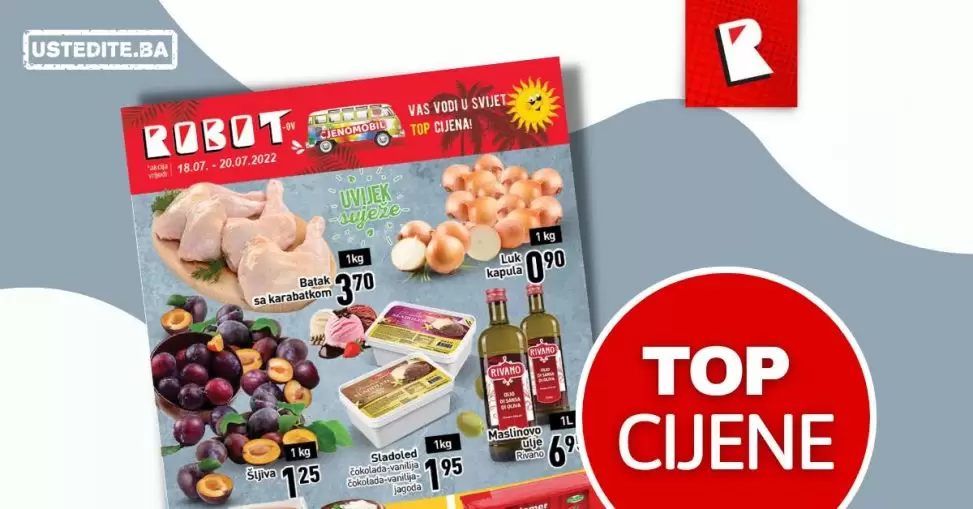 Robot akcija POCETAK SEDMICE juli 2022 katalog snizenja 18-20.07.2022.
