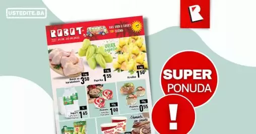 Robot super akcija za početak sedmice avgust 2022! Katalog sniženja 01-03.08.2022.