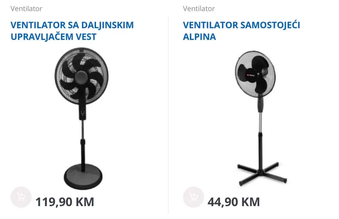 Bingo KLIME i VENTILATORI super ponuda JULI 2022