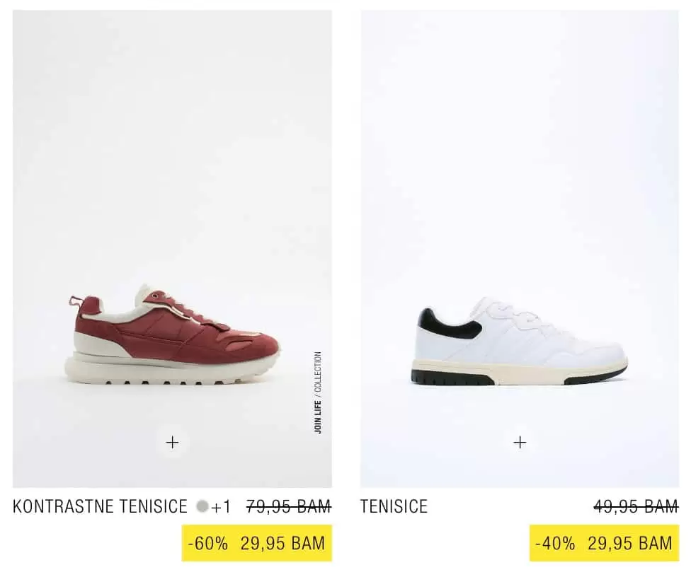 Zara obuca samo 29,95 KM【SNIZENJE do 60%】juli 2022