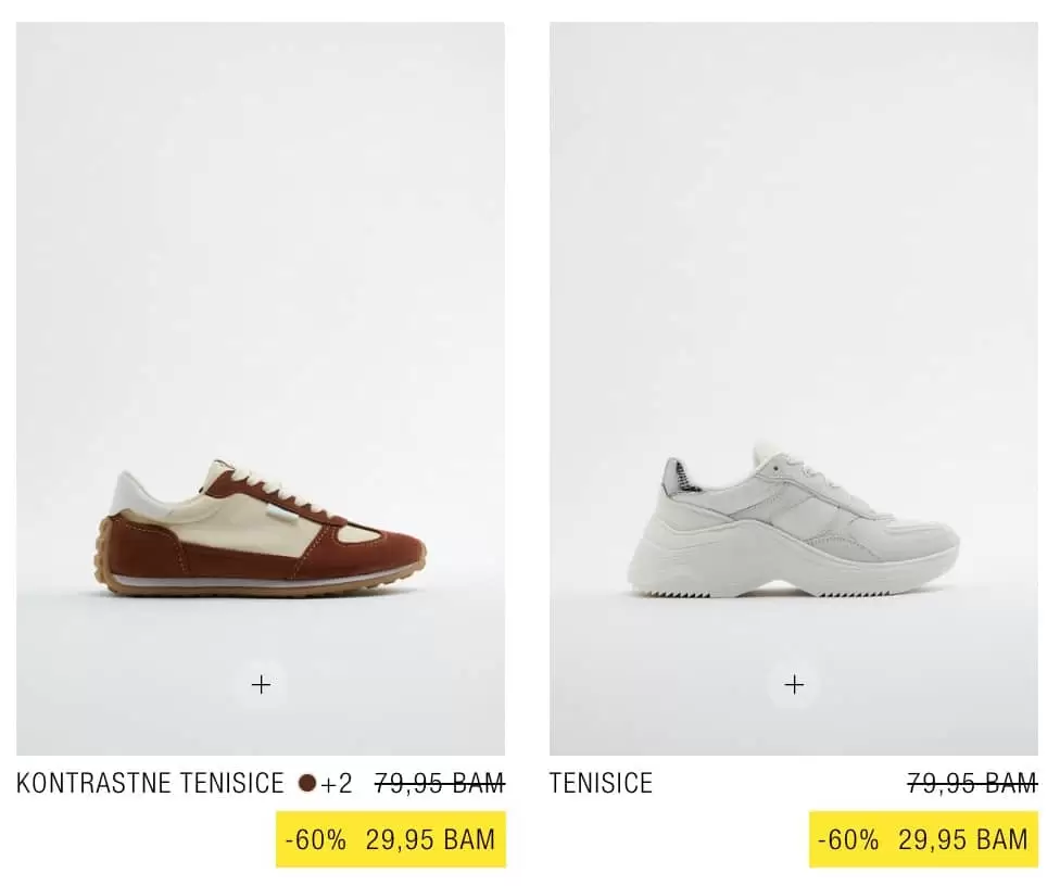 Zara obuca samo 29,95 KM【SNIZENJE do 60%】juli 2022