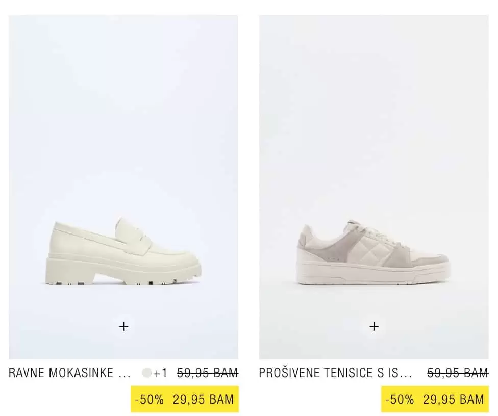 Zara obuca samo 29,95 KM【SNIZENJE do 60%】juli 2022