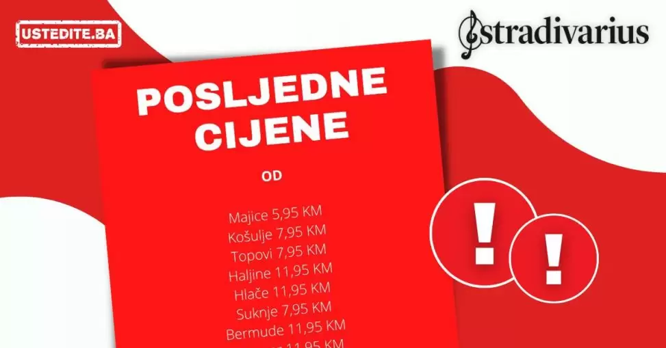 Stradivarius BiH SALE juli 2022 ➤ Evo POSLJEDNJIH CIJENA