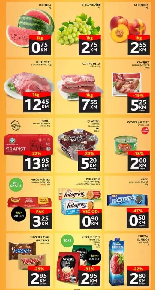 Konzum SUPER VIKEND 21-24.7.2022. akcija snizenja JULI 2022