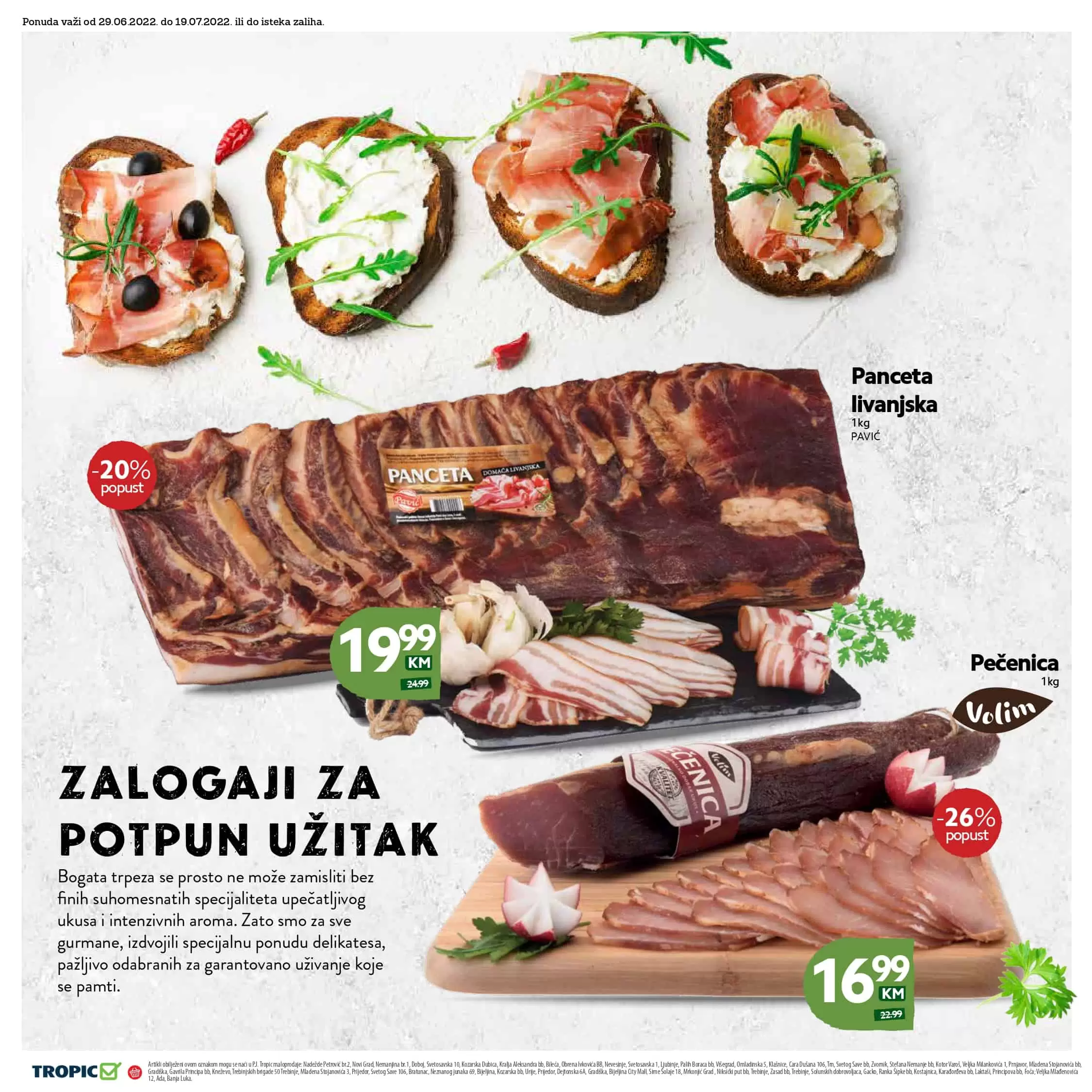 Tropic katalog juli 2022 akcija snizenja do 19.07.2022.