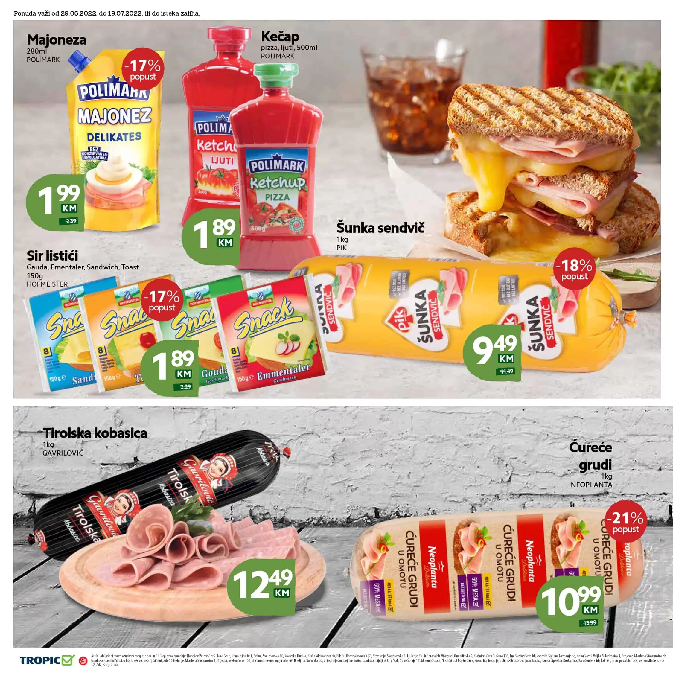 Tropic katalog juli 2022 akcija snizenja do 19.07.2022.