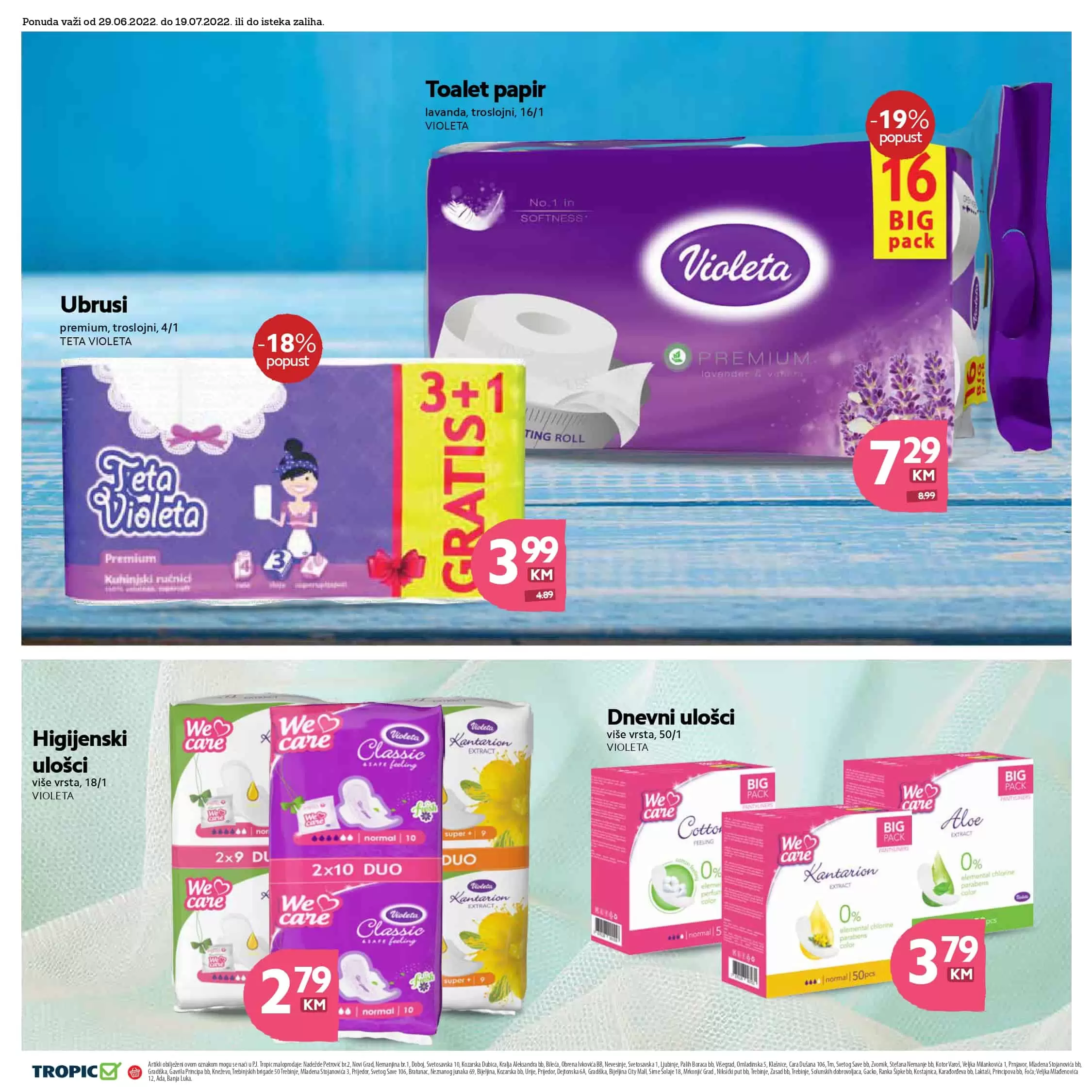 Tropic katalog juli 2022 akcija snizenja do 19.07.2022.