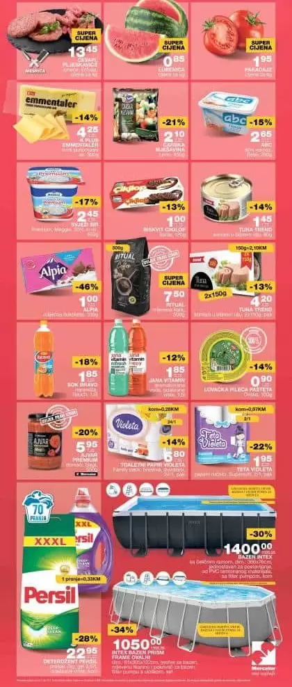 Mercator vikend akcija 14-17.07.2022. POPUSTI do 50%!