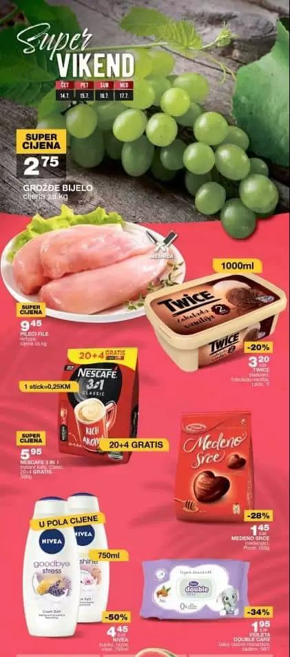 Mercator vikend akcija 14-17.07.2022. POPUSTI do 50%!