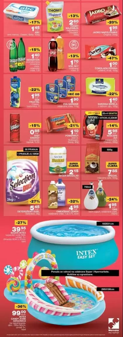 Mercator vikend akcija juli 2022 katalgo snizenja 28-31.7.2022.