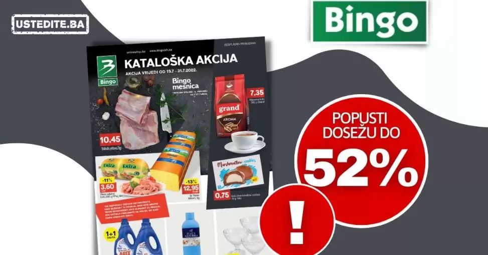 Bingo kataloska akcija juli 2022 【SNIZENJE d 52%】akcija katalog 18-31.07.2022.