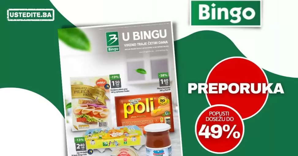 Bingo vikend akcija 21-24.7.2022 【SNIZENJE do 49%】katalog JULI 2022
