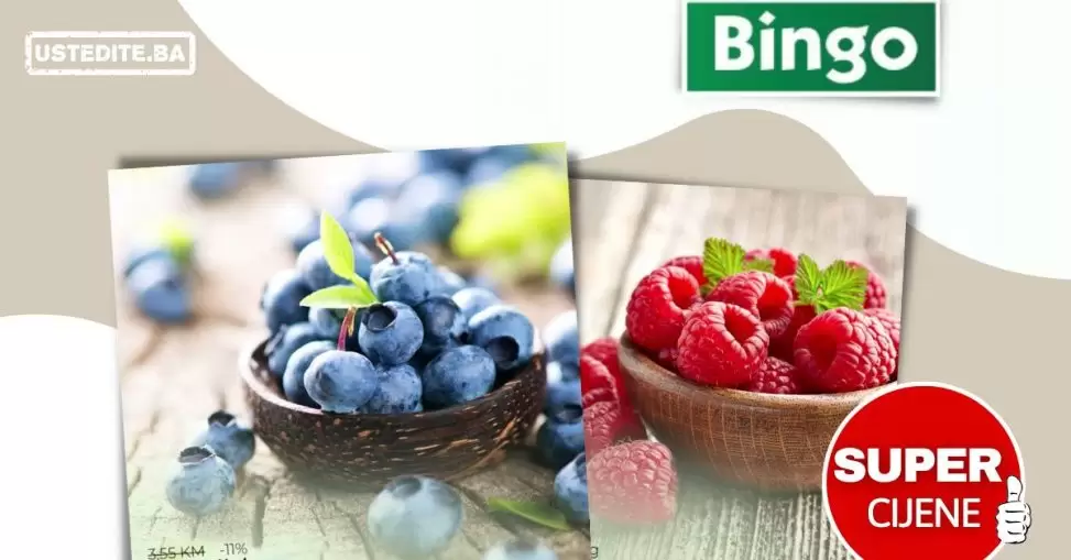 Bingo super akcija bobičastog voća! Katalog sniženja do 11.8.2022.