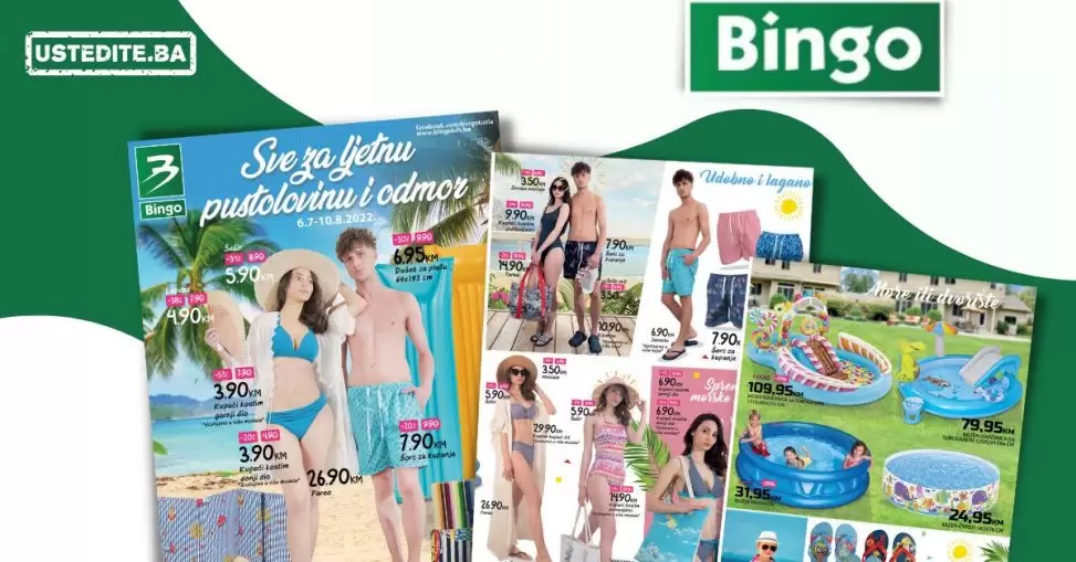 Bingo katalog SVE ZA LJETO super snizenja do 10.08.2022.
